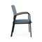 Lesro Newport Guest Chair Metal Frame, Black, RS Rain Song Back, MD Titan Seat NP1101 - alternate 2